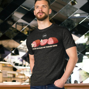 Personalize Business Butcher Shop T-Shirt