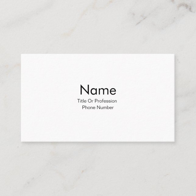 Personalize Business Card (Front)
