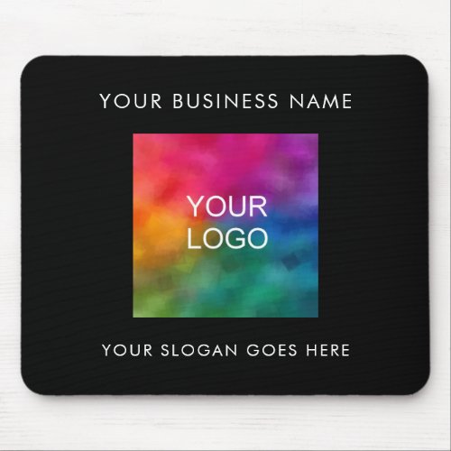 Personalize Business Company Logo Add Your Text Mouse Pad