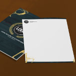 Personalize Business Dark Green Brewery Theme Letterhead<br><div class="desc">Personalize Dark Green Brewery Theme Letterhead. Stationery template for your beverage business. PERSONALIZE and EDITABLE text. Fill with your own words. Choose your preferred fonts available in the store.

You can also TRANSFER DESIGN to THE PRODUCTS you like. Thanks to “The Make Engine” owned by Zazzle.</div>