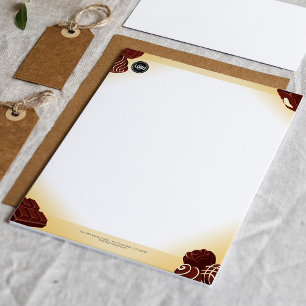 Personalize Business Logo   Chocolate Company Letterhead