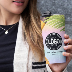 Personalize Business Logo watercolor ice cream Thermal Tumbler