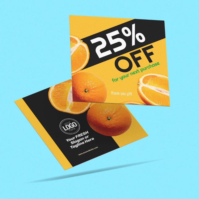 Personalize Business | Orange Company Discount Card (Creator Uploaded)