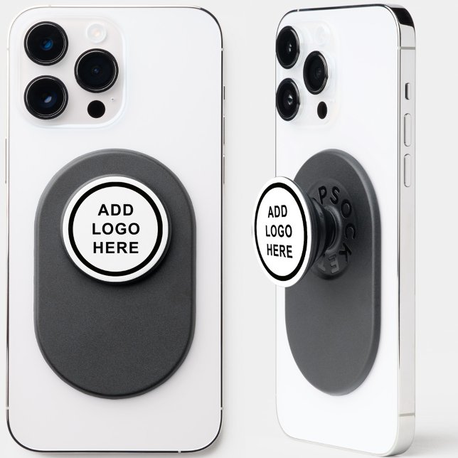 Personalize Business Organization Event Logo PopSocket (Custom Photo Logo Art Slogan MagSafe PopGrip PopSocket)