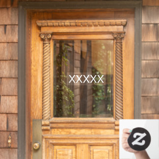 Personalize Business Shop Street Address Number Window Cling