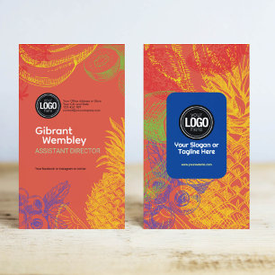 Personalize Business Tropical Fruits Company Card