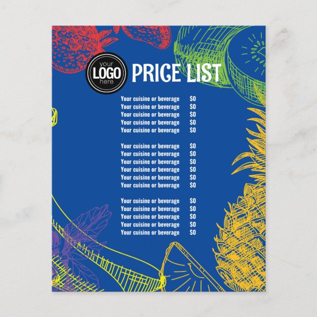 Personalize Business | Tropical Fruits Company Flyer (Front)