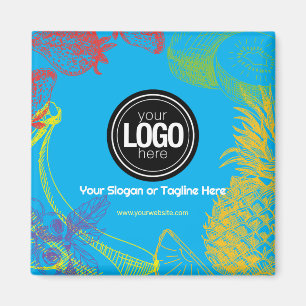 Personalize Business   Tropical Fruits Company Magnet