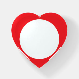 Personalize By Adding Your Photo Red Heart Paperweight