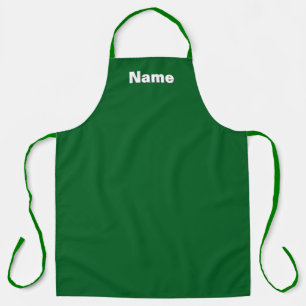 Personalize Cafe Caterer Florist Green Apron