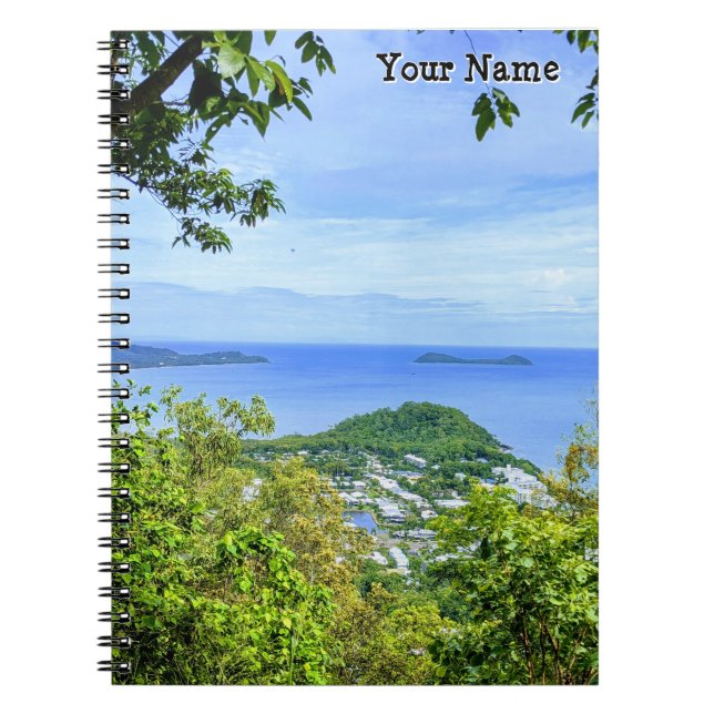 Personalize Cairns Beach Notebook (Front)