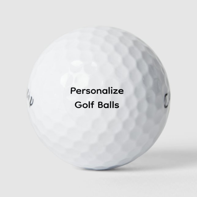Personalize Callaway Golf Warbird Balls (Front)