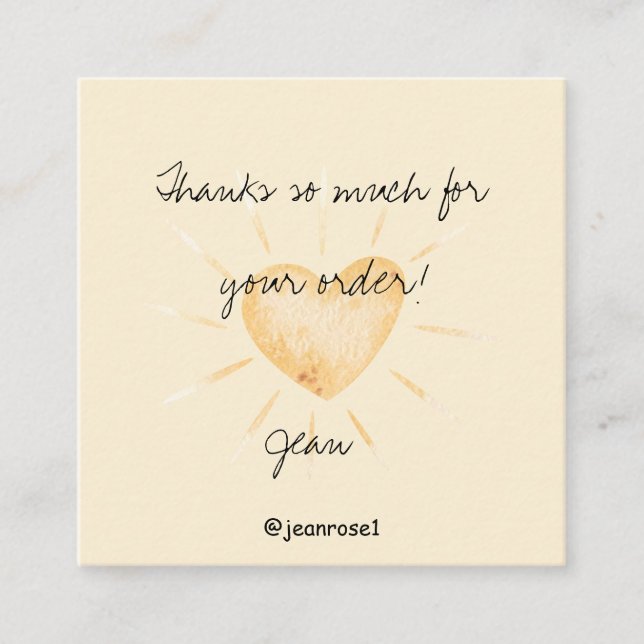 Personalize Calling Card (Front)