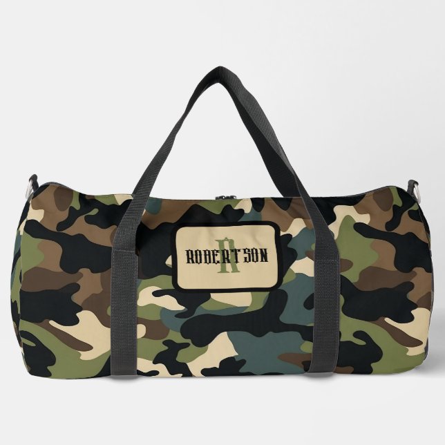 Personalize Camo Duffle Bag (Front)