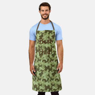 Personalize Camouflage Dad gift Apron