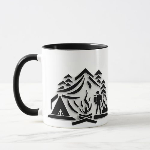Personalize Camping Outdoor Theme Coffee Mug