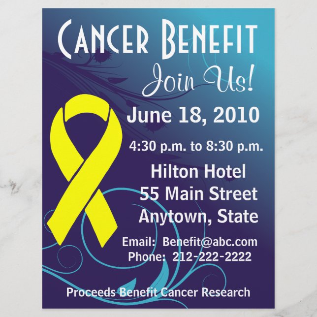 Personalize Cancer Benefit  - Bladder Cancer Flyer (Front)