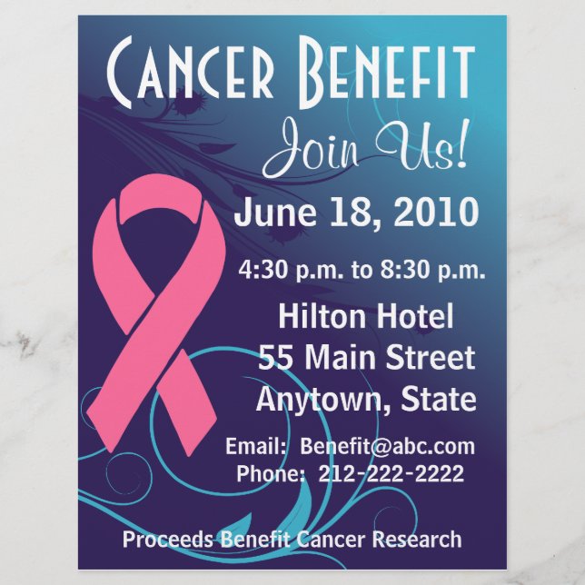 Personalize Cancer Benefit  - Breast Cancer Flyer (Front)