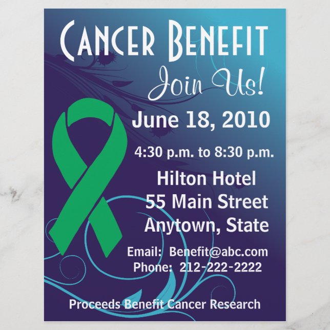 Personalize Cancer Benefit  - Liver Cancer Flyer (Front)