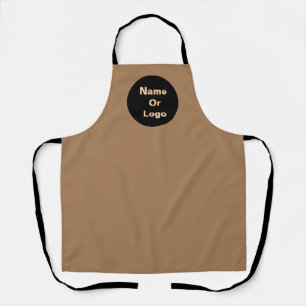 Personalize Caramel Brown Apron