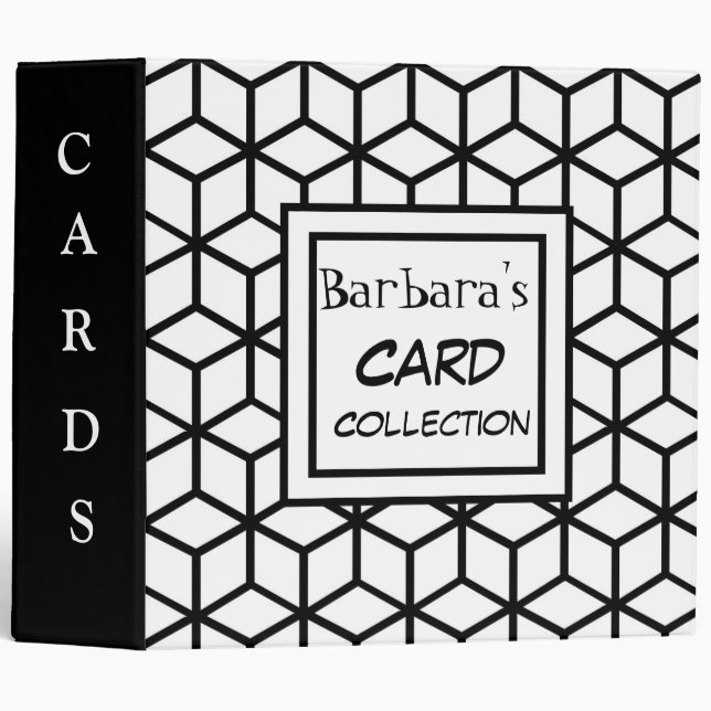 Personalize Card Collection 3 Ring Binder (Front/Spine)