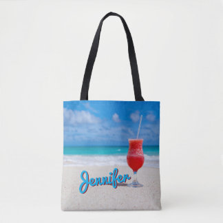 Personalize Caribbean Tropical Punch Daiquiri Tote Bag