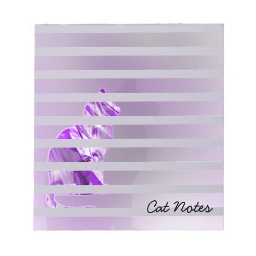 Personalize Cat Paw Prints For Cat Lovers Notepad