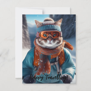 Personalize Cat skiing the snowy slopes