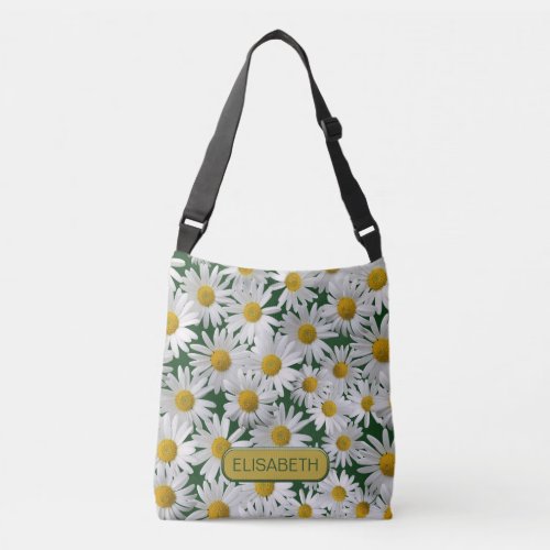 Personalize _ Cheerful Bright Daisy Crossbody Bag