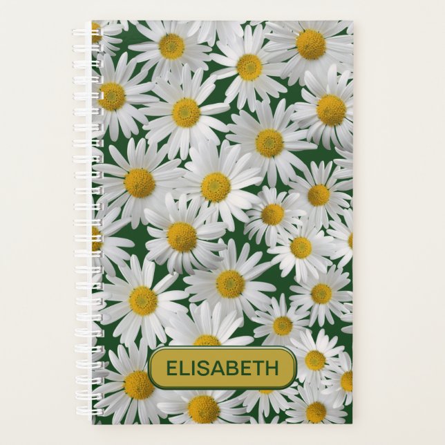 Personalize - Cheerful, Bright Daisy Planner (Front)