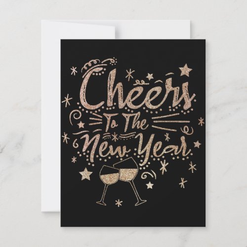 Personalize Cheers To The New Year 2023 Holiday Card