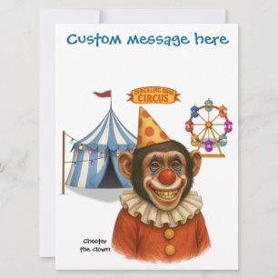 Personalize: Chester the chimp clown