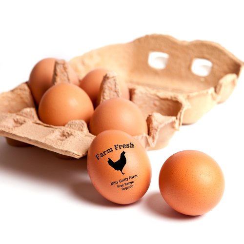 Personalize Chicken Egg Stamp Small Business Stamp