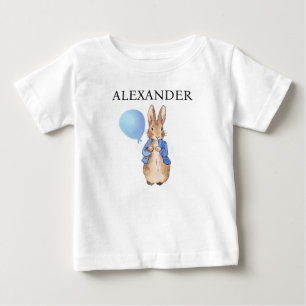 Personalize Child Name Peter the Rabbit Baby T-Shirt
