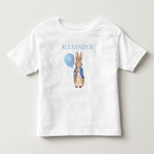 Personalize Child Name Peter the Rabbit Toddler T_shirt