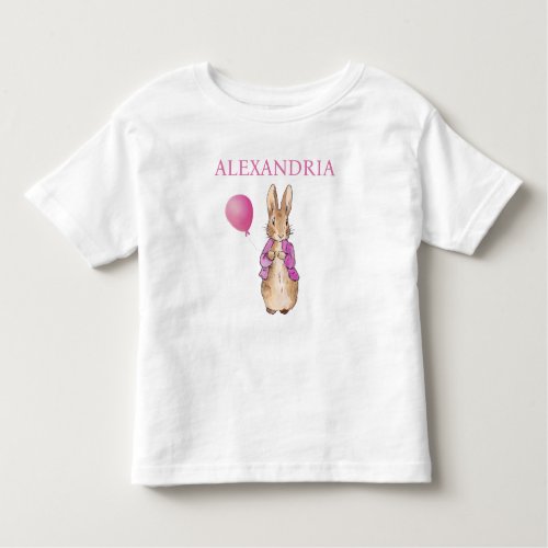 Personalize Child Name Peter the Rabbit Toddler T_shirt