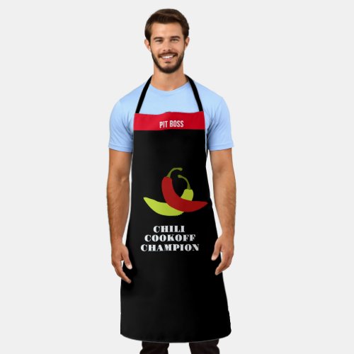 Personalize Chili Cookoff Champion Apron