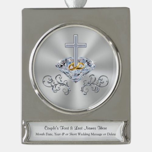 Personalize Christian Wedding Gift Ideas Ornaments