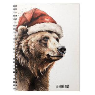 PERSONALIZE: Christmas Bear   Notebook