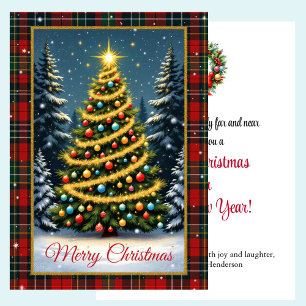 Personalize Christmas Card for Friends and Family