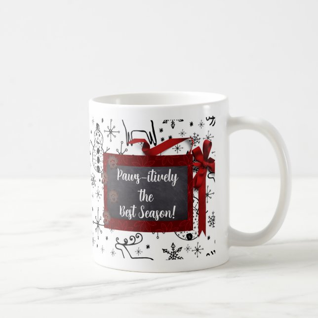 Personalize Christmas Dog Coffee Mug (Right)