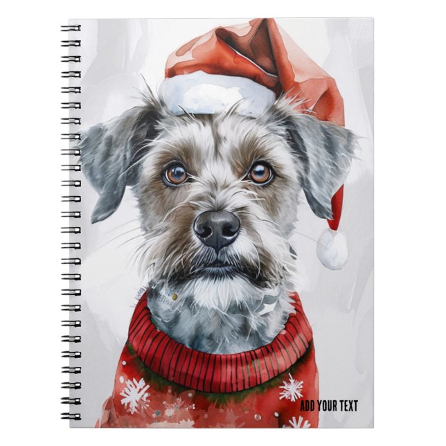 PERSONALIZE: Christmas Dog | Notebook Journal (Front)