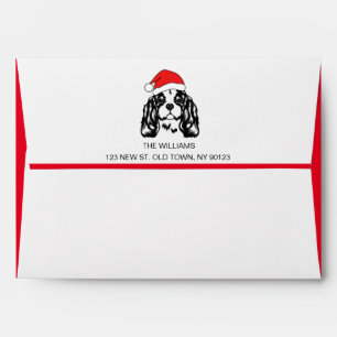 Personalize Christmas Dog Santa Hat Envelope