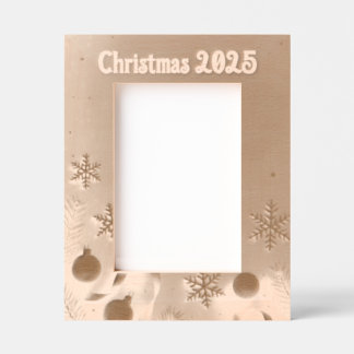 Personalize Christmas Laser Etched Picture Frame Engraved Frames
