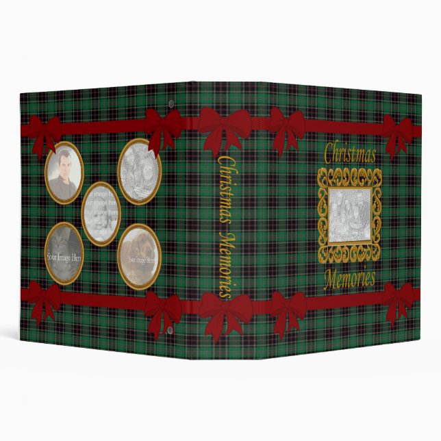 Personalize Christmas Memories Photo Album Binder (Background)
