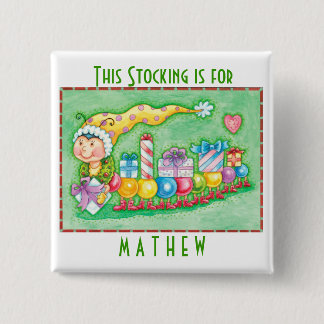 Personalize Christmas Stocking Buttons