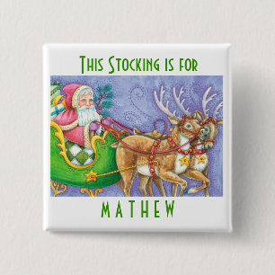 Personalize Christmas Stocking Buttons
