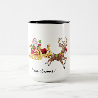 Personalize Christmas Two-Tone Coffee Mug