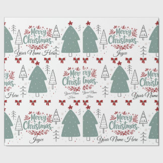 Personalize Christmas Wrapping Paper, Paper