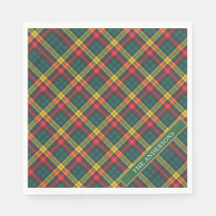 Personalize Clan Buchanan Tartan Plaid Napkins